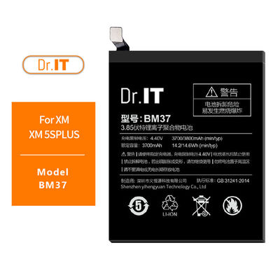 Mi 5S Plus BM37 Lithium Cell Phone Battery 3800mAh Long Lasting